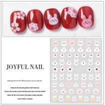 Fashion 1# Cartoon Bunny Nail Stickers
