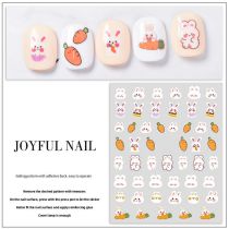 Fashion 2# Cartoon Bunny Nail Stickers