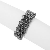 Fashion Bracelet Gun Black Alloy Geometric Chain Bracelet