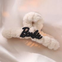 Fashion 9# Resin Letter Plush One-word Gripper
