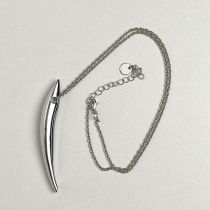 Fashion Silver Metal Sardine Necklace