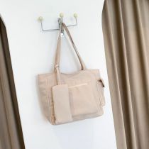 Fashion Off-white Nylon Large Capacity Shoulder Bag
