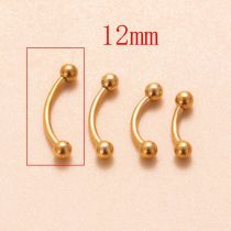 Fashion 4# Stainless Steel Screw Eyebrow Piercing Nails