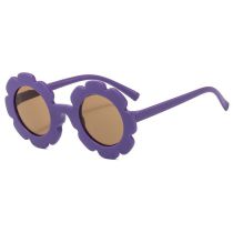 Fashion Deep Purple Children's Sunflower Sunglasses