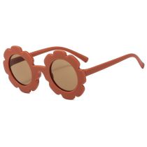 Fashion Orange Red Children's Sunflower Sunglasses