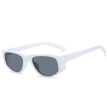 Fashion Gray Frame With White Frame Ac Large Frame Sunglasses
