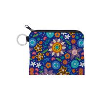 Fashion Color Polyester Printed Large Capacity Coin Purse