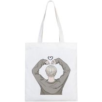Fashion K Canvas Printed Large Capacity Shoulder Bag