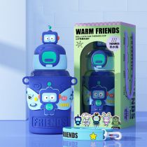 Fashion Robot Stainless Steel Cartoon Large Capacity Thermos Cup