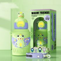Fashion Crown Frog Stainless Steel Cartoon Large Capacity Thermos Cup