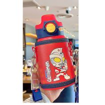 Fashion Red Stainless Steel Cartoon Large Capacity Thermos Cup