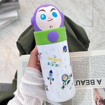 Fashion Disney-white Buzz Lightyear Stainless Steel Cartoon Large Capacity Thermos Cup