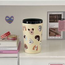 Fashion Full Page Puppy Stainless Steel Printed Large Capacity Thermos Cup