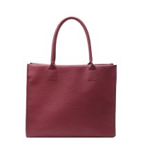 Fashion Pink Soft Leather Large Capacity Shoulder Bag