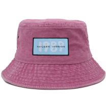 Fashion Pink Cotton Printed Bucket Hat