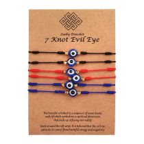 Fashion 6 Pack Of Three-color Mixed Eyes Zj6974 Stainless Steel Eye Bracelet Set