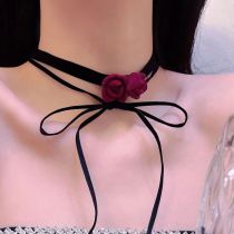 Fashion A Necklace Velvet Flower Necklace