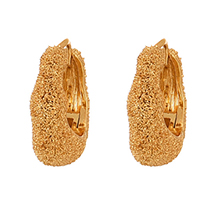 Fashion Golden 2 Copper Irregular Earrings
