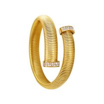 Fashion Cross Bracelet 12mm Gold Stainless Steel Diamond Thread Bracelet