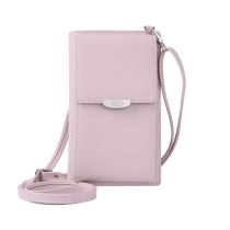 Fashion Pink Pu Large Capacity Cross-body Wallet
