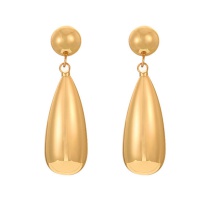 Fashion Golden 2 Copper Drop Earrings