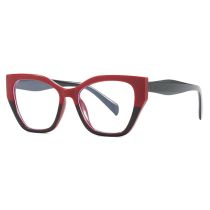 Fashion Top Red And Bottom Black And White Film Ac Color Matching Large Frame Flat Mirror