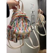 Fashion Rainbow Candy Polyester Large Capacity Backpack