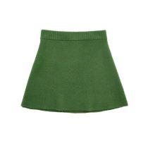 Fashion Green Knitted Skirt