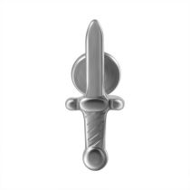Fashion Steel Color-sword (minimum Order Of 2 Pieces) Titanium Steel Geometric Piercing Lip Nail (minimum Batch Of 2)