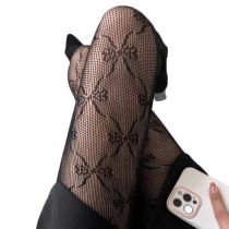 Fashion Butterfly Net-black Nylon Jacquard Fishnet Stockings