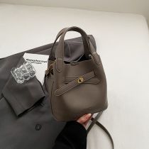 Fashion Elephant Gray Pu Large Capacity Crossbody Bag