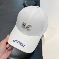 Fashion White 3d Embroidered Baseball Cap