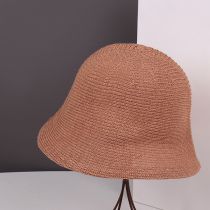 Fashion Number 7 Cotton Woven Wide Brim Bucket Hat