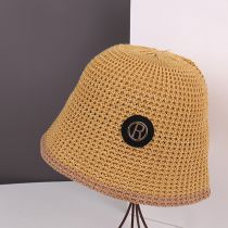 Fashion Number 11 Cotton Woven Wide Brim Bucket Hat