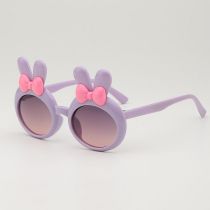 Fashion Purple Frame Pc Bow Bunny Sunglasses