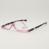 Fashion Purple Frame 1pc Rotating Single-sided Reading Glasses