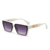 Fashion Sand White Frame Gradually Gray Piece Pc Cat Eye Square Sunglasses