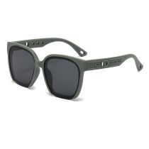 Fashion Sand Green Frame All Gray Pieces Pc Large Frame Sunglasses