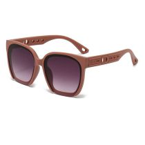 Fashion Sand Solid Pink Frame Gradually Reddish Gray Piece Pc Large Frame Sunglasses