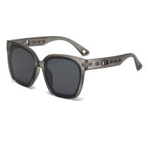 Fashion Sand Gray Frame Full Gray Piece Pc Large Frame Sunglasses
