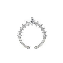 Fashion 26# Alloy Diamond Geometric Piercing Nose Ring