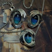 Fashion A Set Of Offers Metal Diamond Geometric Stud Earrings And Necklace Set