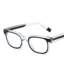 Fashion Transparent Frame Black Pc Square Large Frame Sunglasses