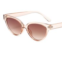 Fashion Champagne Frame With Tea Slices Cat Eye Small Frame Sunglasses