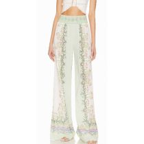Fashion Color Matching Polyester Printed Trousers