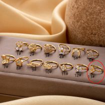 Fashion 13#gold Copper Inlaid Zirconium Geometric Piercing Nose Ring
