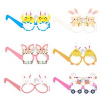 Fashion Easter Glasses 4 Paper Cartoon Easter Egg Rabbit Glasses