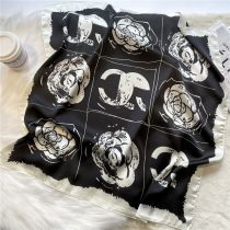 Fashion 2# Polyester Printed Square Scarf