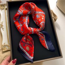 Fashion 66# Polyester Printed Square Scarf