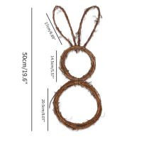 Fashion Trumpet Rabbit Rabbit Rattan Circle Pendant